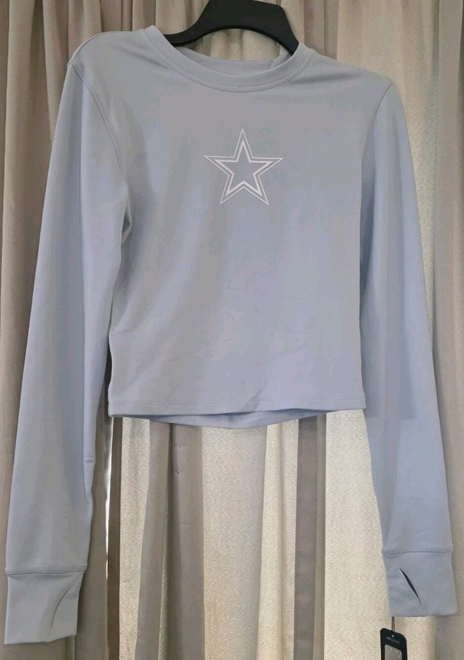 Fanatics Dallas Cowboys NFL Light Blue Long Sleeve Shirt Women M